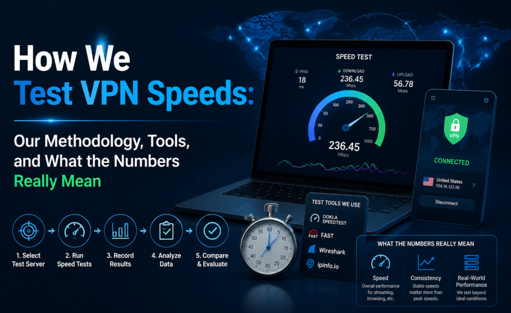 How We Test VPN Speeds: Our Methodology, Tools, and What the Numbers Really Mean